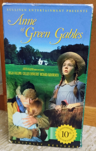 2 Cassettes Vhs De Anne Of Green Gables,originales En Inglés