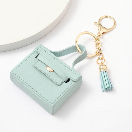 Leather Key Bag Earphone Bag Coin Purse Key Chain Pendant4