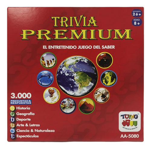 Juego De Mesa Trivia Premium 3000 Pregunta / Diverti