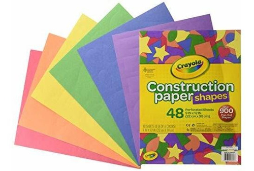 Crayola Construcción Papel Formas, Formas Más De 900 Precort