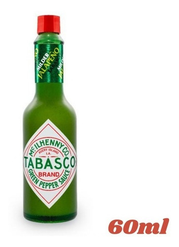 Salsa Tabasco Mild Jalapeño 1 Frasco 60ml Imp.usa