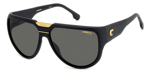 Lentes De Sol Carrera Flaglab 13 Unisex 20538300362ir Color de la lente Gris Color de la varilla Negro/Dorado Color del armazón Negro mate/Dorado Diseño Ocean