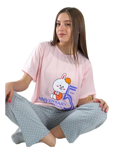 Polera pijama mujer sale
