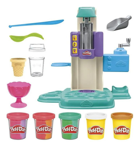 Masas Interactivas Play Doh Heladeria Multicolor