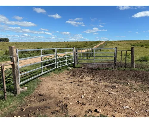 Portera Galvanizada Reforzada Para Campo 4 Metros