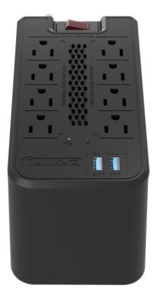 Regulador De Corriente Forza 8 Tomas 1200va Con Usb