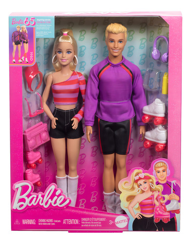 Barbie Muñecos Barbie Y Ken En Patines 65 Aniversario
