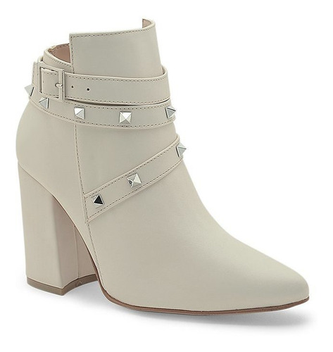 Imagen 1 de 4 de Botines Casuales Mujer Tacón Cuadrado 59-1019