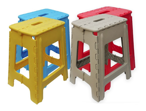Imagem 3 de 6 de Banco Banqueta Dobrável Resistente 110 Kg Multiuso Banquinho