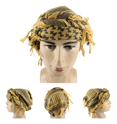 (w) Lenço Keffiyeh Wrap Capa De Turbante Lenço De Cabeça Cab