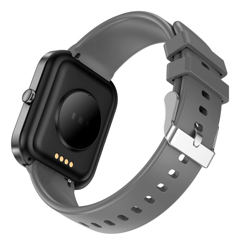 Smartwatch X-view Quantum Q1s 1.8 Ips Ip67 Podrometro Sueño Caja Gris Oscuro Malla Gris Oscuro