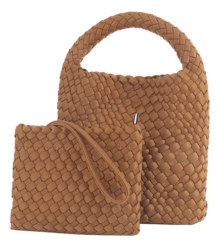 Bolso De Mano De Moda Para Mujer, Bolso De Mano Tejido A Man