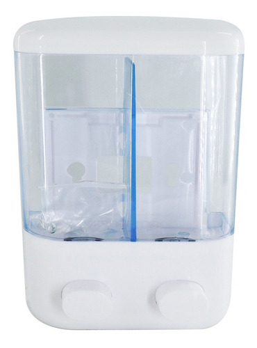 Imagen 5 de 10 de Dispenser Doble Jabon Liquido Gel Shampoo Crema 2 X 500ml.