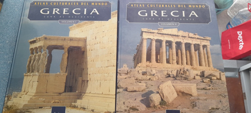 Atlas Culturales Del Mundo Grecia - 2 Tomos - Folio (usado)
