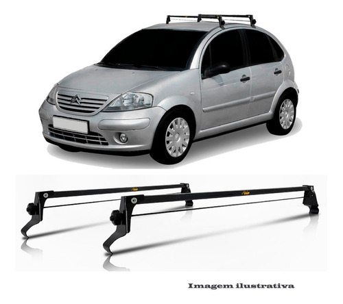 Rack De Teto Bagageiro Aço Citroen C3 2009