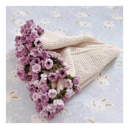 Manta De Ramo De Flores A Crochet, Kit De Tejido Diy