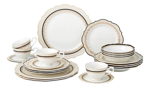 Juego De Vajilla De 24 Piezas De Porcelana China, Servicio 4