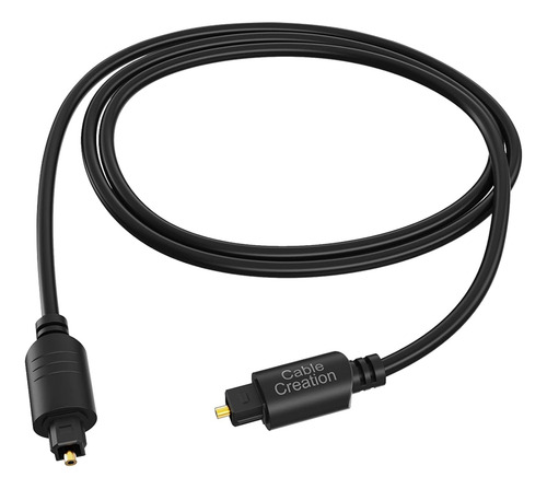 Cable De Audio Optico Digital Cablecreation De 6 Pies, Fi...