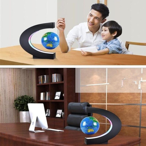 Imagen 6 de 9 de Lámpara Novedosa Mapamundi Globo Flotante Luz De Levitación