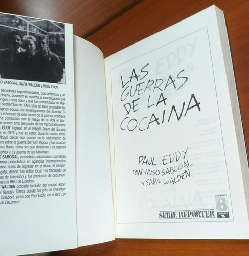 Las Guerras De La Cocaína Paul Eddy Ediciones B 1989 (Usado)