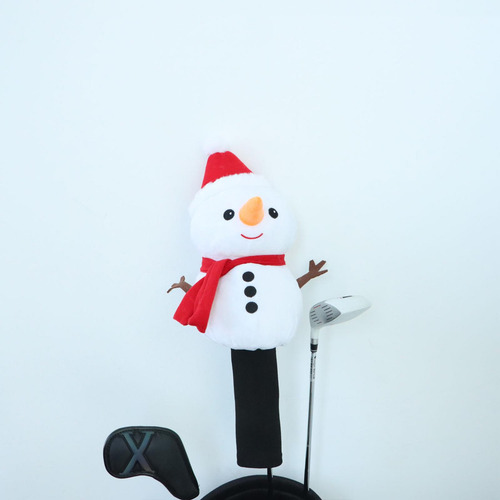 Funda De Madera Para Palos De Golf Con Muñeco De Nieve