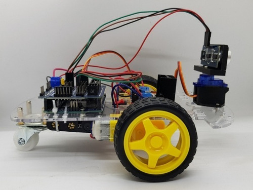 Imagen 3 de 6 de Robot Autonomo Motorizado Arduino Electronica + Auto Arduino