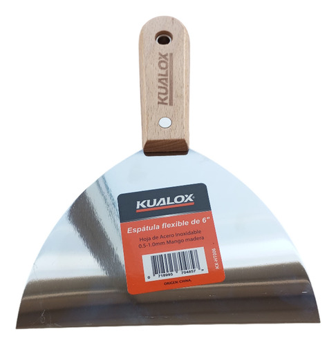 Espatula Durlock 6'' Kualox Flexible Rasca Vidrio Yesero