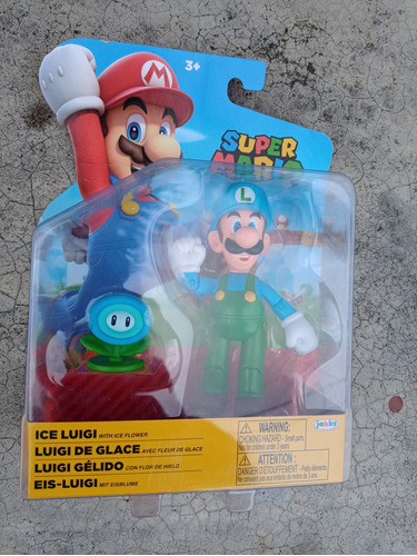 World Of Nintendo Super Mario Bros Figura Luigi Con Flor