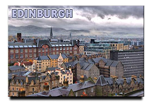 Imán De Nevera De Edimburgo Escocia Diseño De Recuerdo De Vi