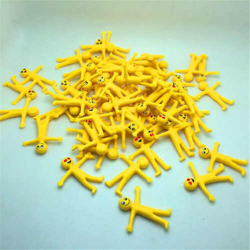 100pcs Sonriente Hombre Alivio Del Estrés Hinchable Juguete