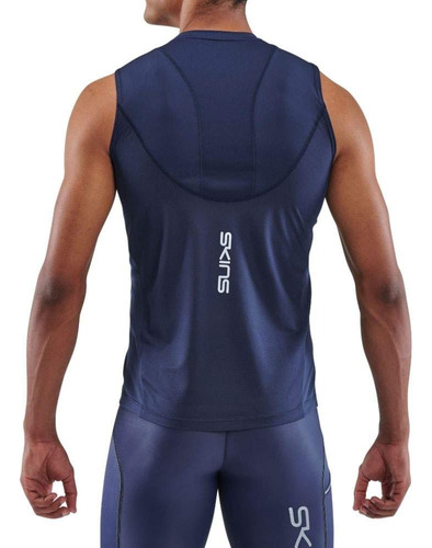 Remera Sin Mangas Skins Series-3 Active Para Hombre Azul M