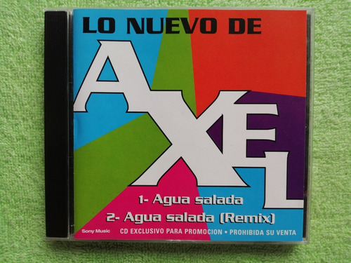 Eam Cd Maxi Single Lo Nuevo De Axel Agua Salada 2001 + Remix