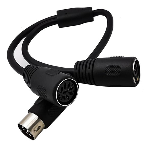 Traovien Midi Cable Din Cotón De 8 Pines 1 Male A 2 Splitter