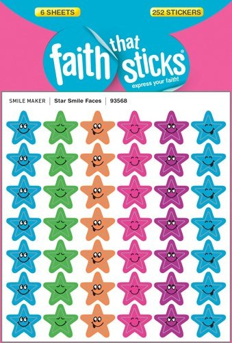 Star Smile Faces (faith That Sticks Stickers)