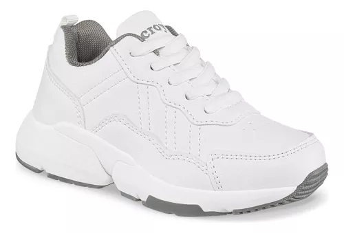 Zapatos Colegio Xcoleg C Blanco Para Niño Y Niña Croydon