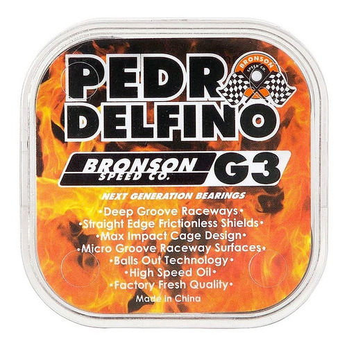 Rodamientos Skate Bronson Pro Pedro Delfino G3 | Laminates