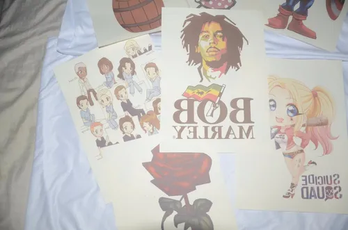 Papel Impresso A4 Com Tinta Sublimática - Para Estampar