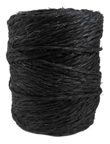 Fio De Sisal 700/2 Preto Lanazyn 250gr 75 Metros Artesanato