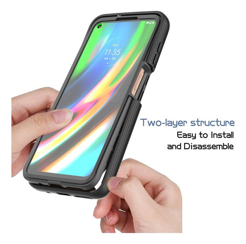 Funda De Color Sólido Cielo Estrellado Para Motorola Moto G9