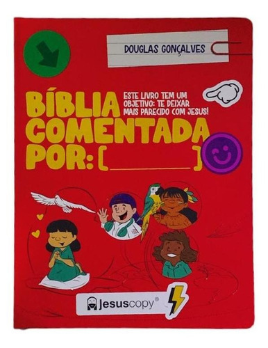 Bíblia Comentada Kids Jesuscopy - Douglas Gonçalves