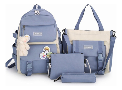 Conjunto Mochila Escolar Infantil Bon