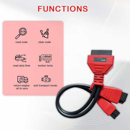 Obd2 Cable For Fca 12 8 Gateway Adapter Car Key Program...