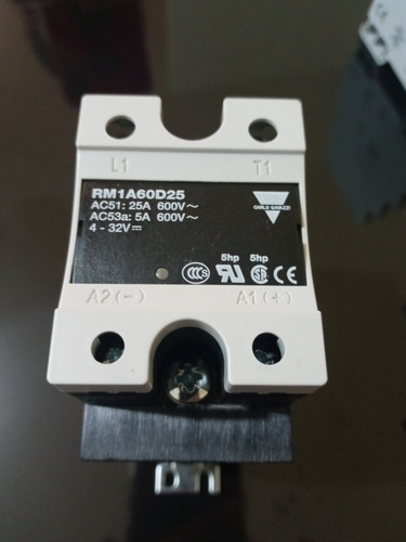 Relevador Estado Solido. 25 Amp.  Carlo Gavazzi. Rm1a60d25