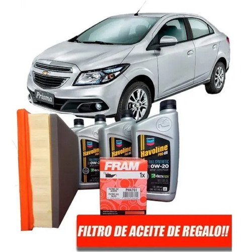 Cambio De Aceite Y Filtro Chevrolet Prisma 1.0 Havoline 0w20