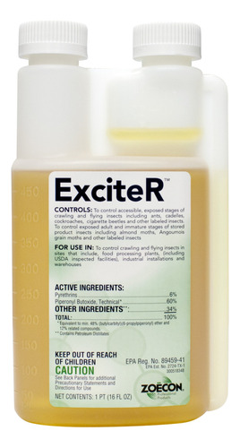 Exciter Piretrina 6% Insecticida Concentrado Para Control De