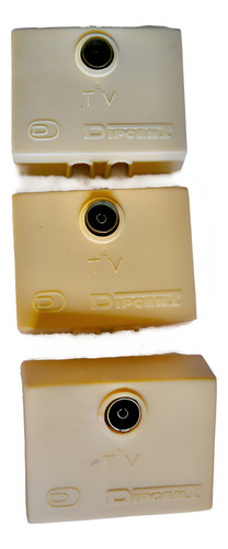 Caja Para Conectar Cable Coaxial Tv X 3 Unidades (Usado)