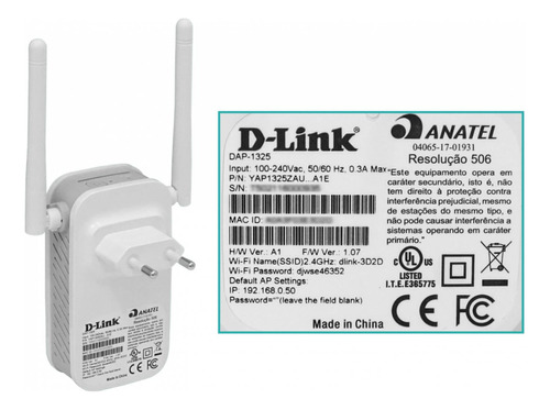 Repetidor De Señal Wifi D-link N300 Clickbox