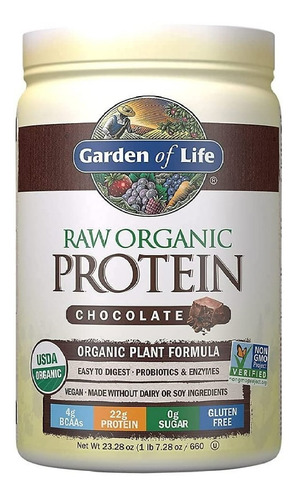 Garden Of Life Organic Proteina Vegana  Sin Ogm 20 Perciones