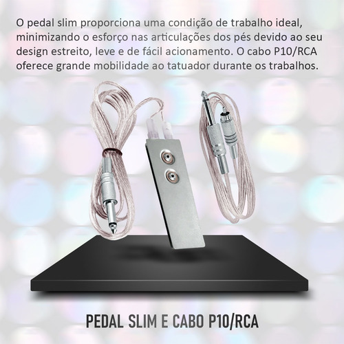 Kit Tatuagem Rotativa Mz Strong Aluminio Tinta Eléctrica Principiante