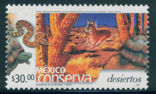 Mexico 2005 Timbre $30 Desiertos Mint Nh Bu Unck. Fi